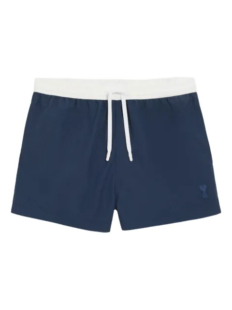 AMI Paris drawstring swim shorts