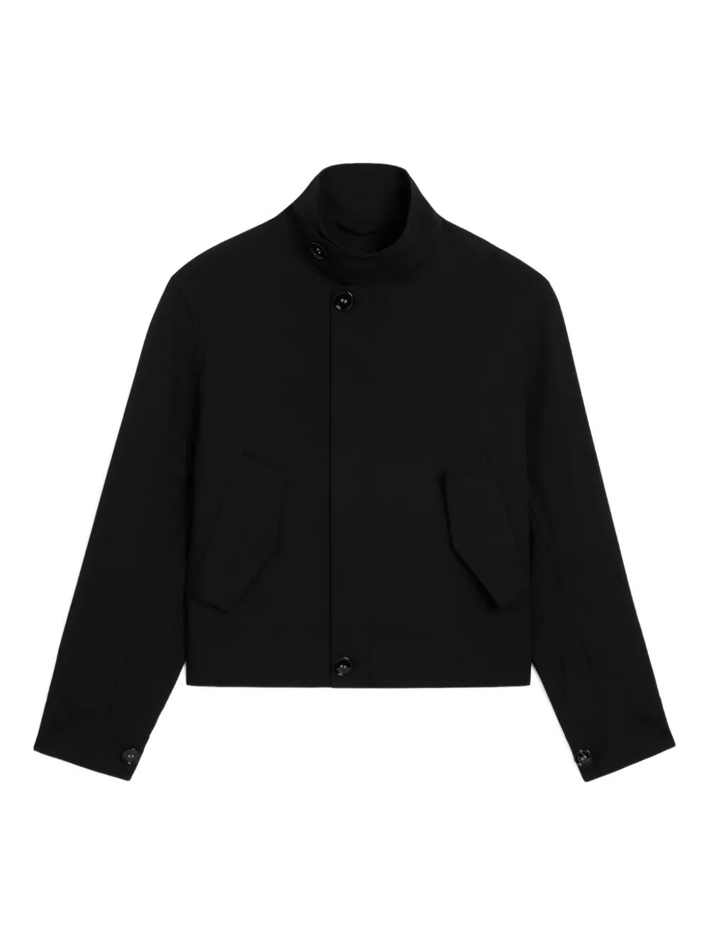 AMI Paris Harrington high-collar jacket - Black