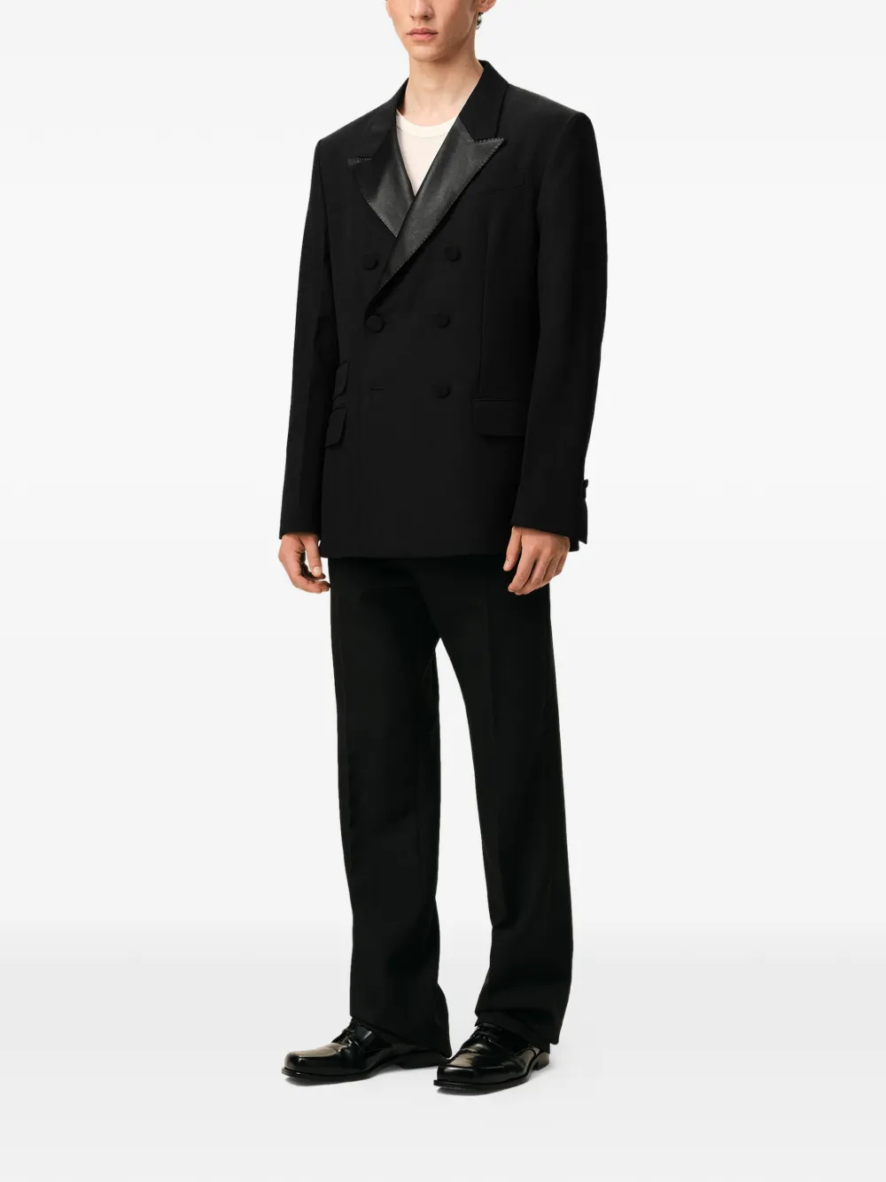  Ami Paris Double-breasted Blazer - Black 