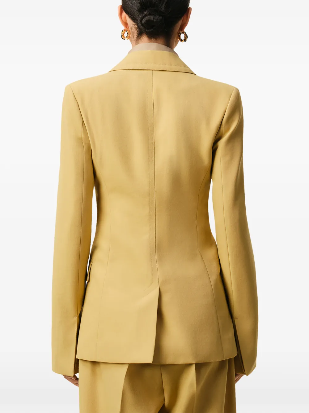  Ami Paris Single-breasted Blazer - Yellow 