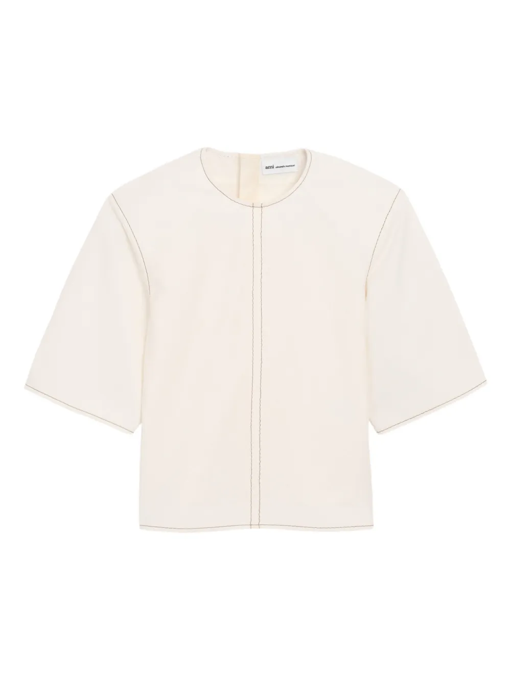 AMI Paris Top a maniche corte - Toni neutri