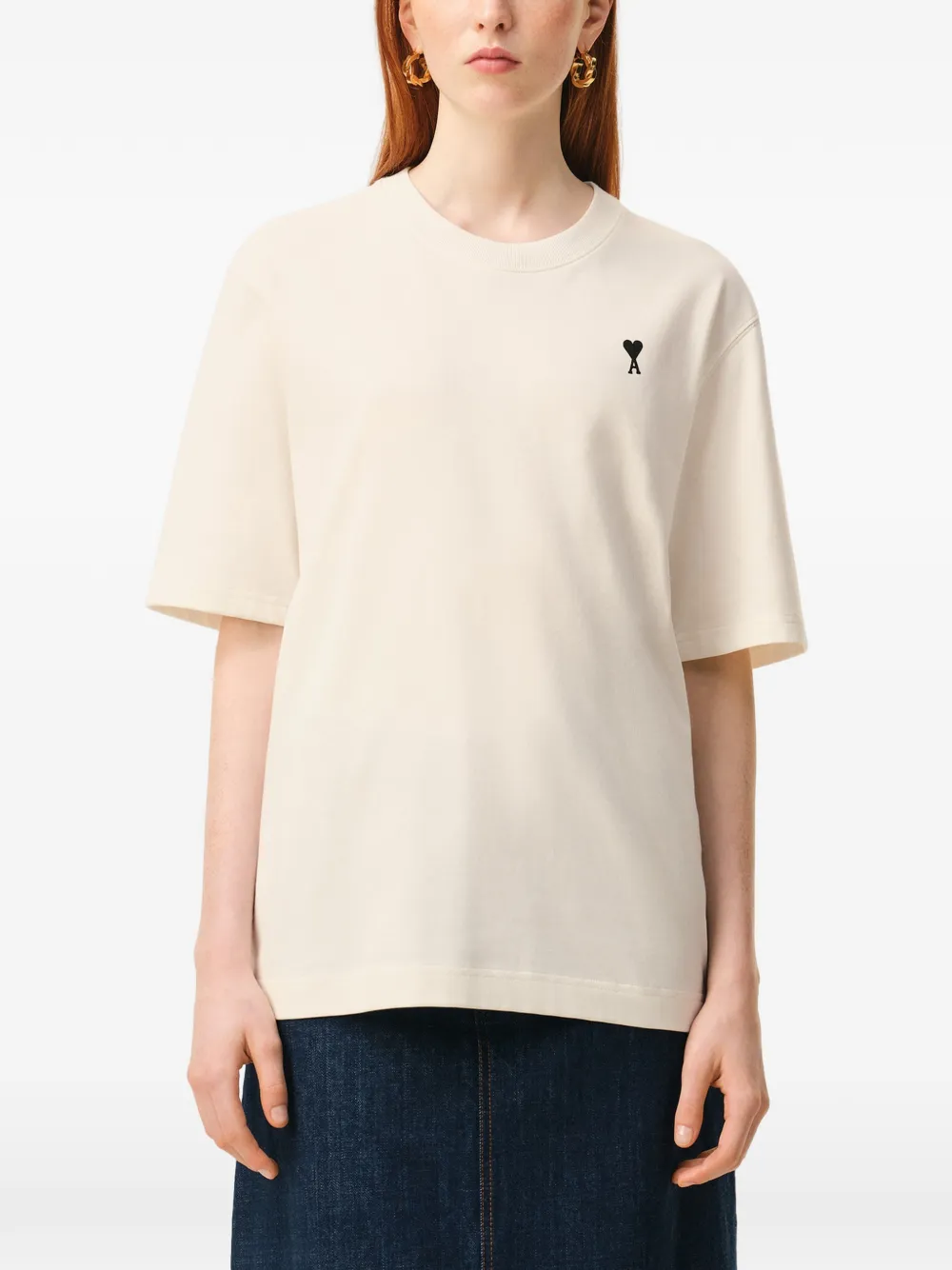 AMI Paris Place Des Victoires Graphic T-shirt | Neutrals | FARFETCH
