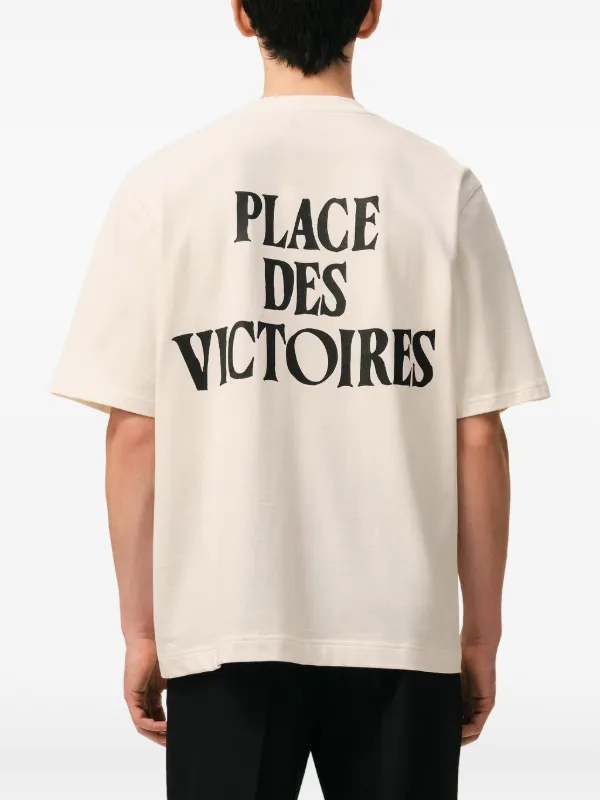 AMI Paris Place Des Victoires Graphic T-shirt | Neutrals | FARFETCH