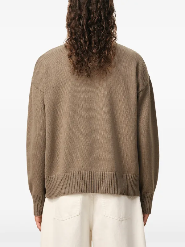 AMI Paris Suéter Ami De Coeur Mangas Longas | Neutro | FARFETCH BR