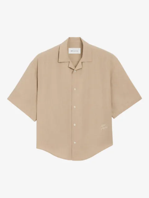 AMI Paris short sleeve embroidered Ami Paris boxy shirt