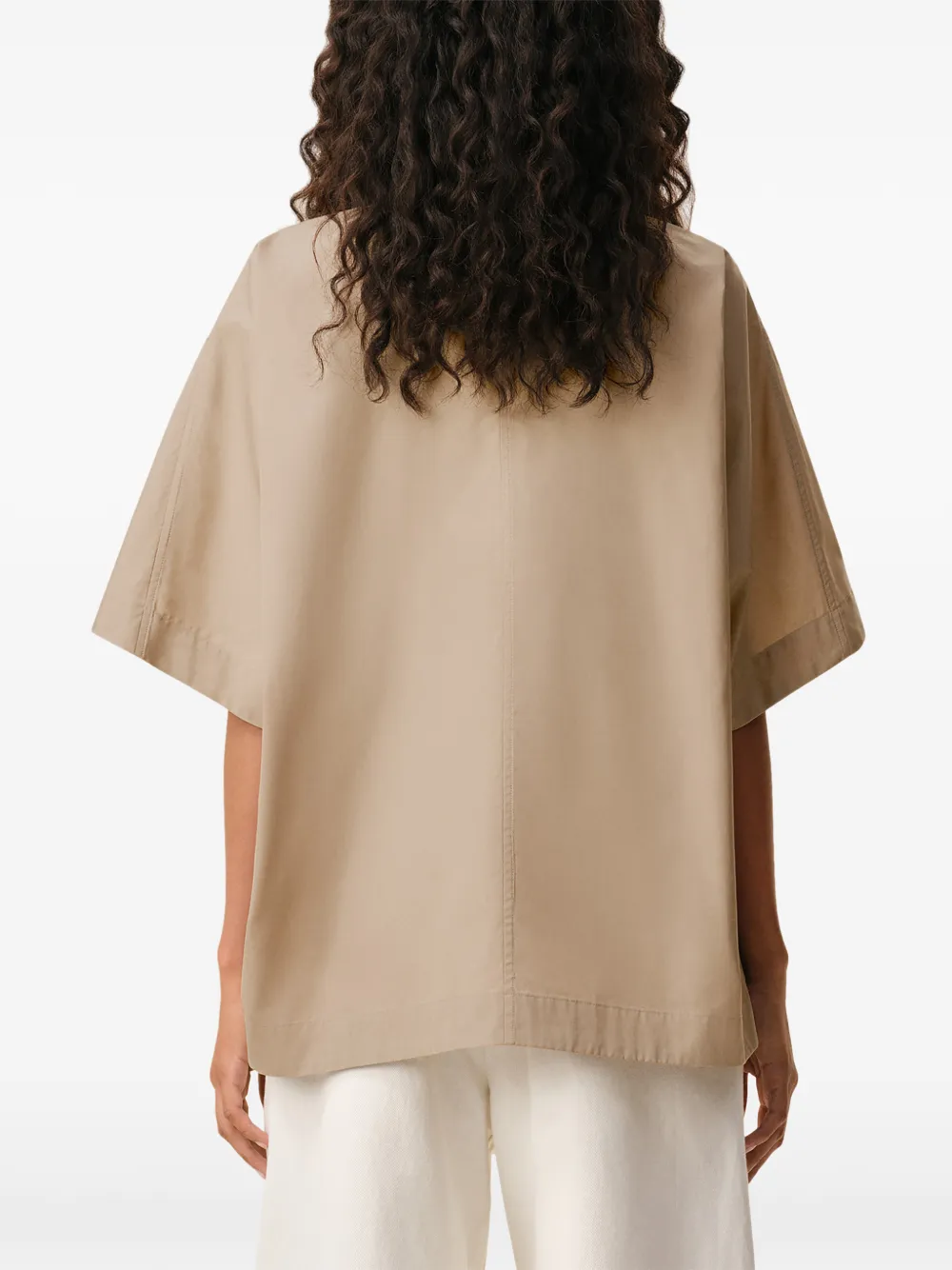 AMI Paris Blouse met col Beige