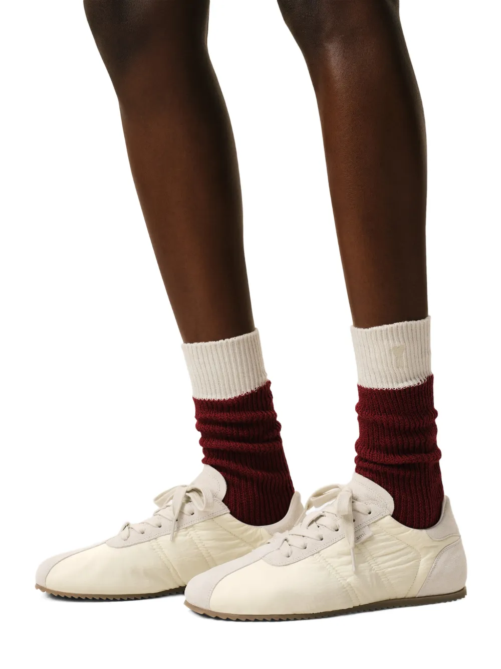 AMI Paris Soft sneakers Beige