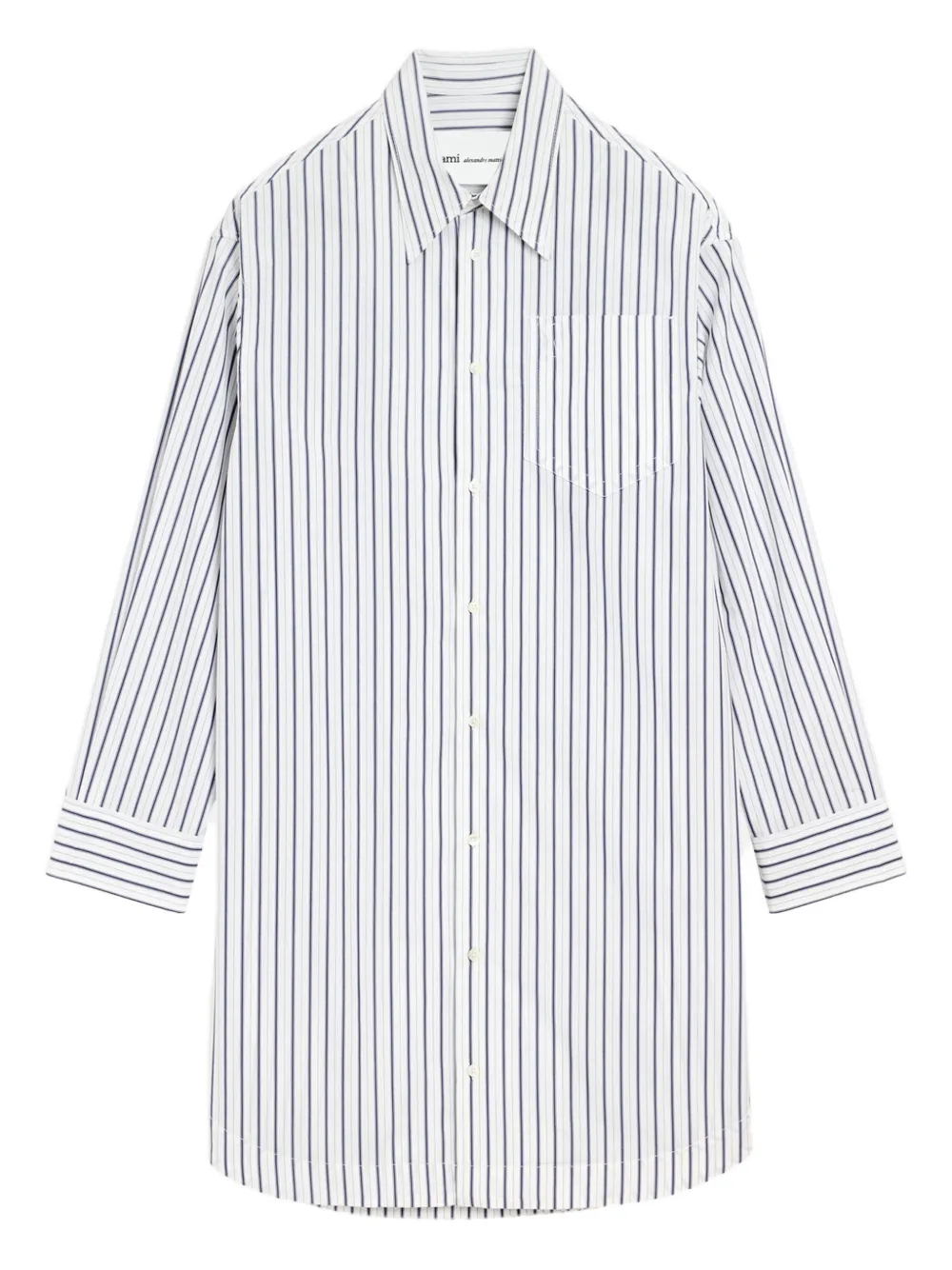 AMI Paris T-shirt Ami de Coeur a maniche lunghe - Bianco