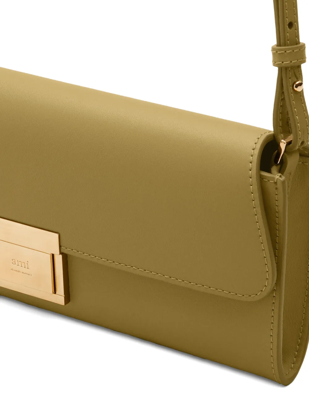 AMI Paris Mimi mini-clutch van soepel leer Groen