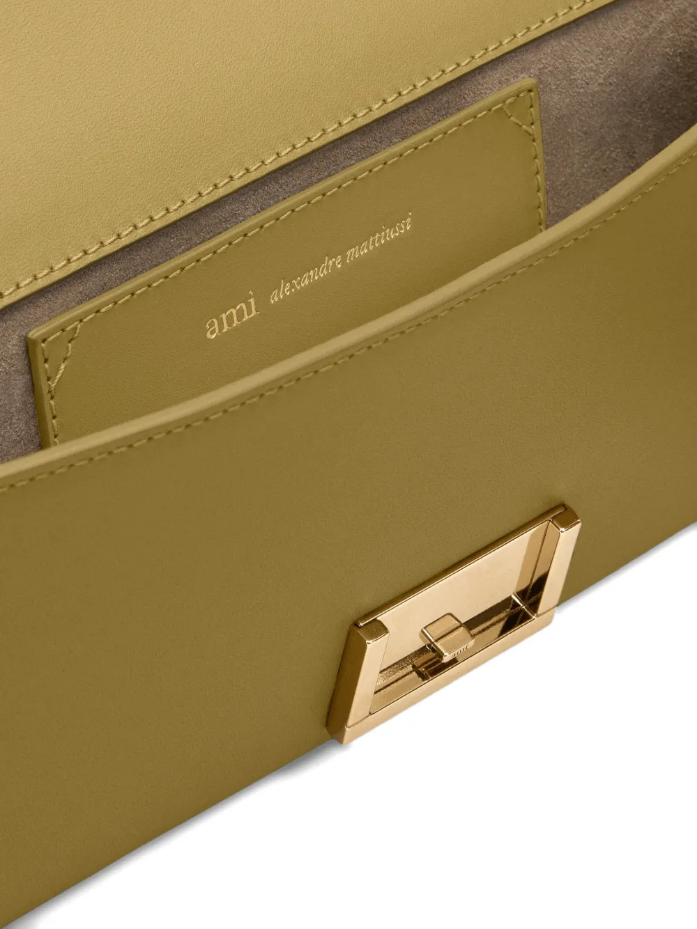 AMI Paris Mimi mini-clutch van soepel leer Groen