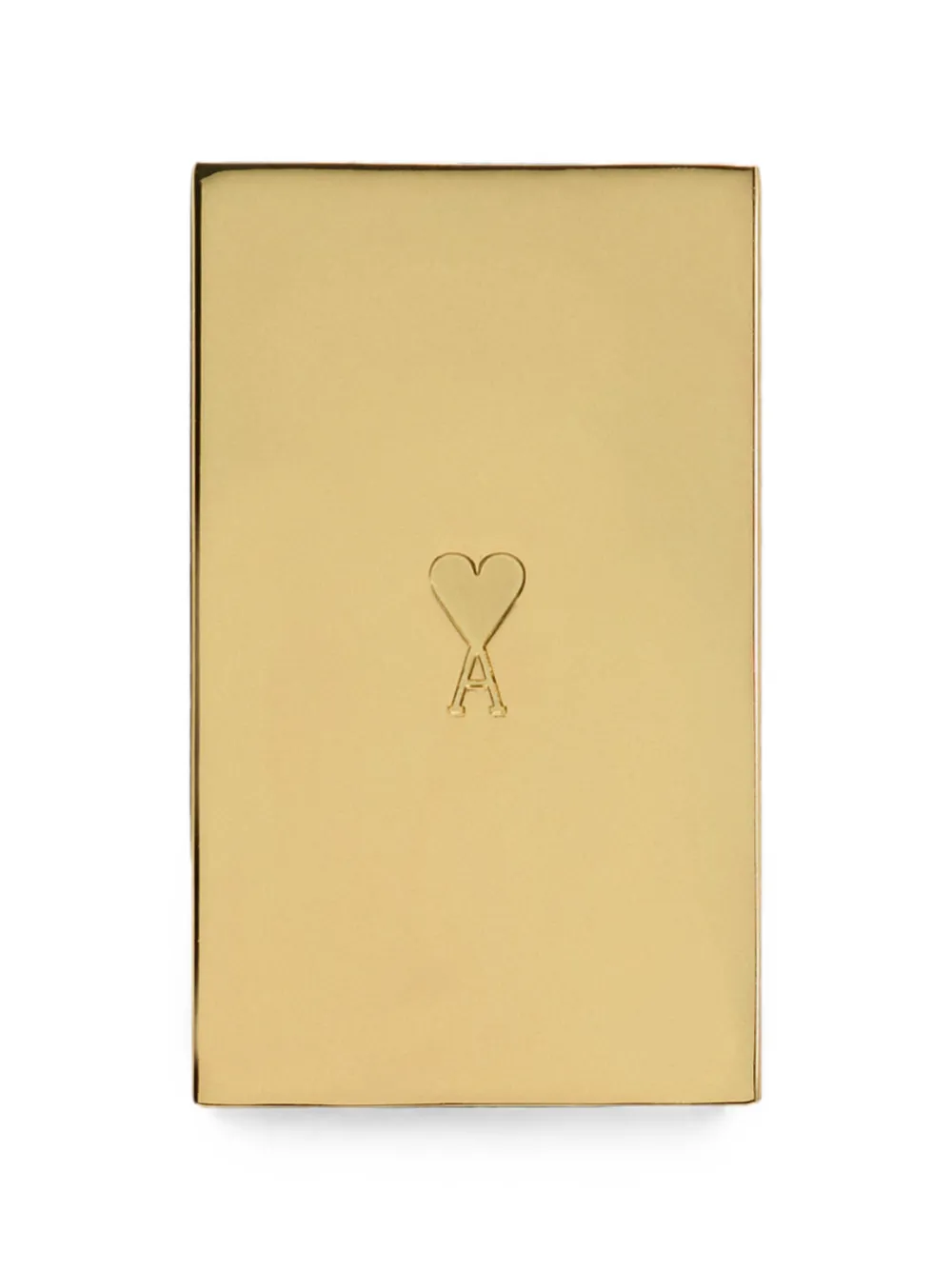 AMI Paris Kleine Ami De Coeur metalen doos met strepen Goud
