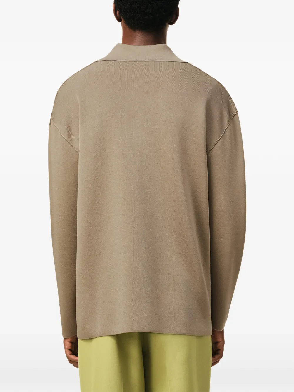 AMI Paris Trui met polokraag en lange mouwen Beige