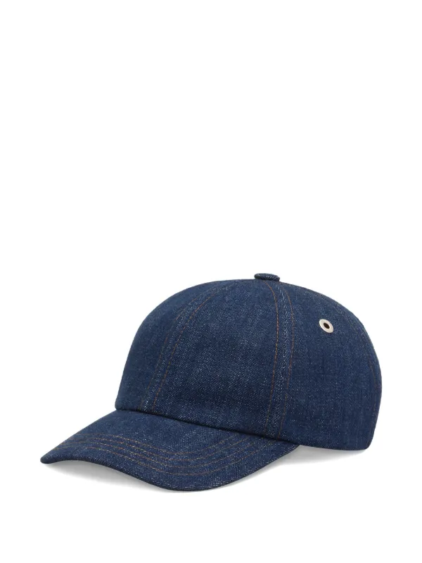 AMI Paris Denim Ami Paris Side Patch Cap | Blue | FARFETCH