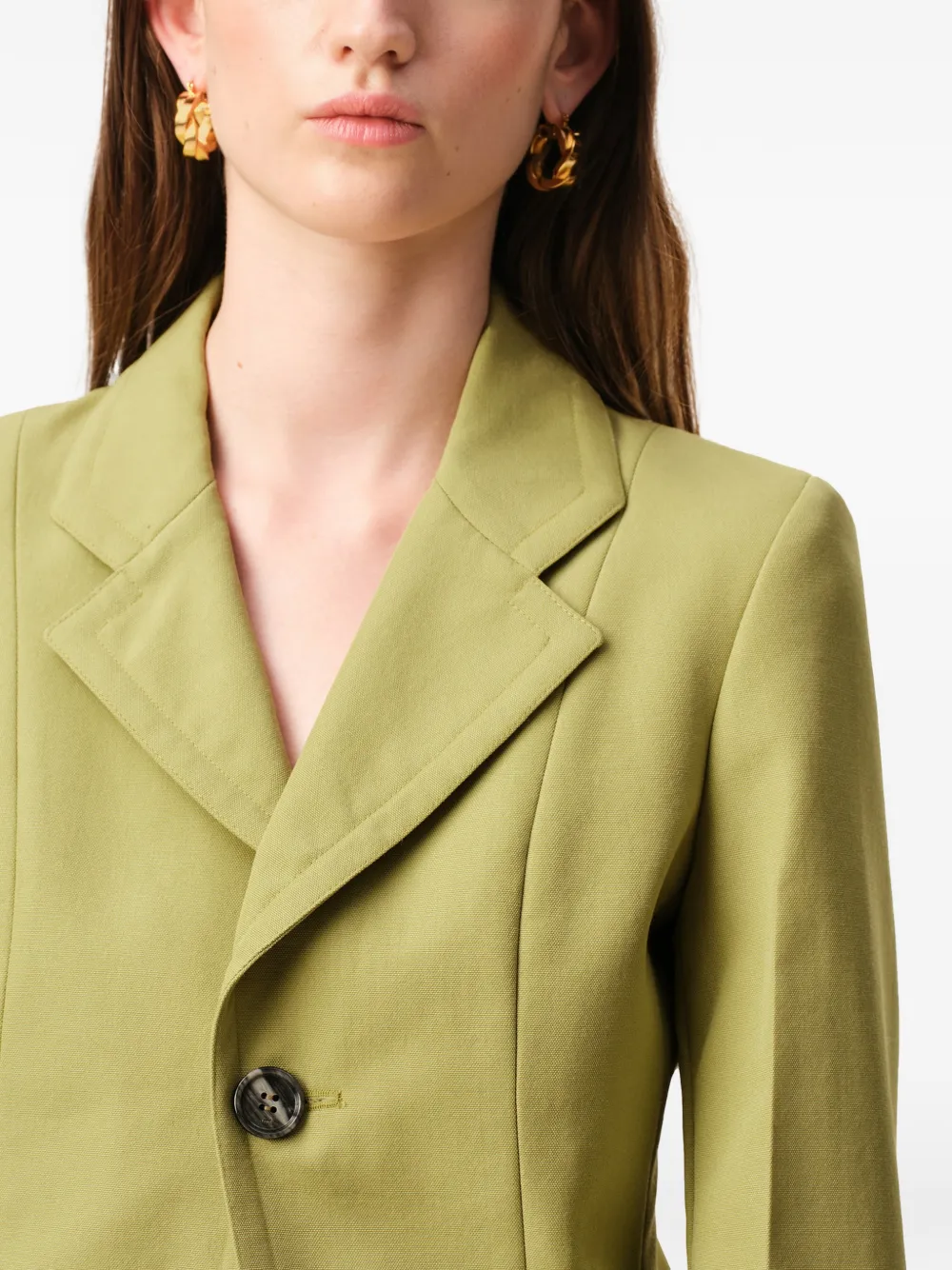 AMI Paris Blazer met enkele rij knopen Groen