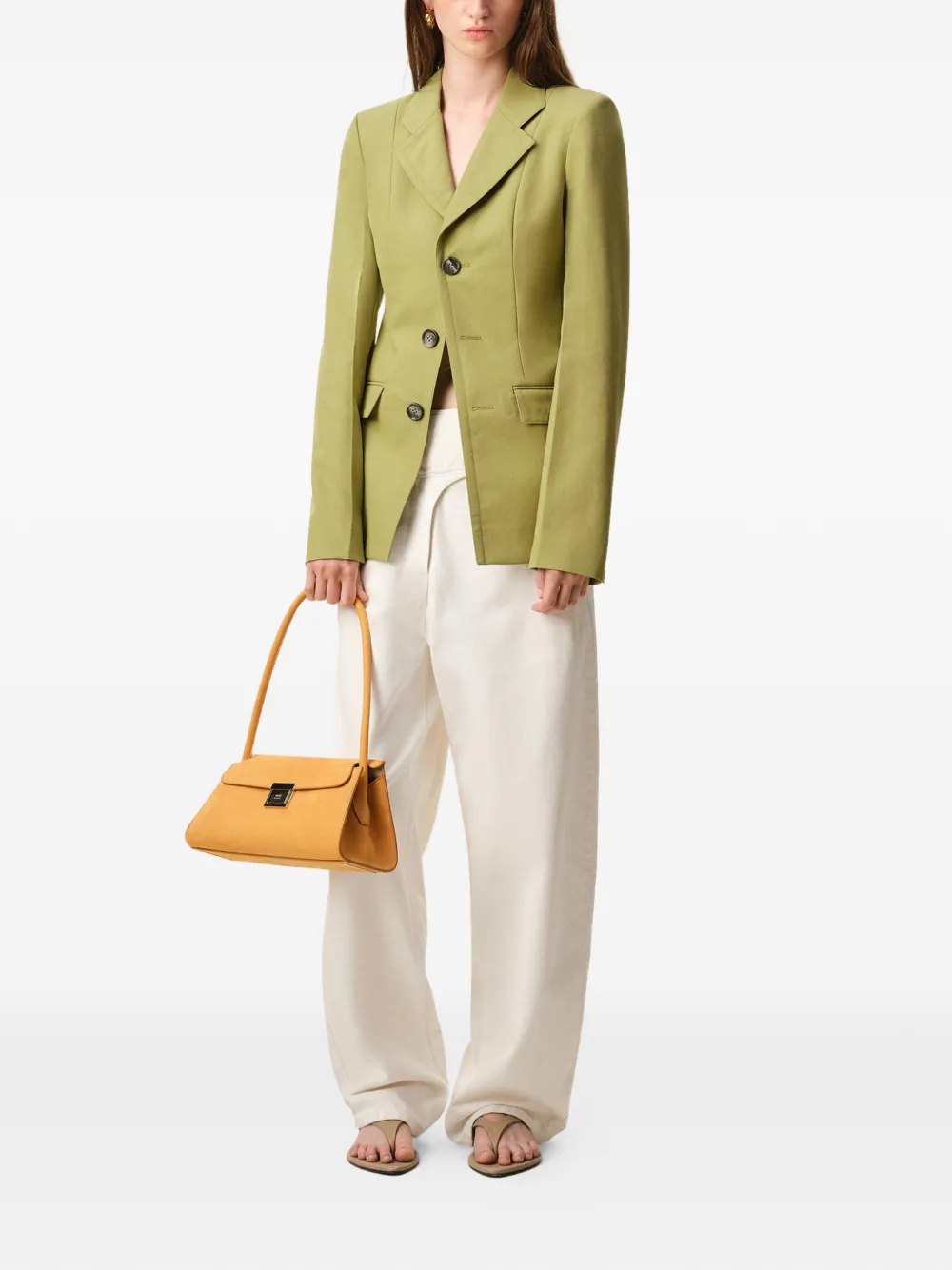  Ami Paris Single-breasted Blazer - Green 