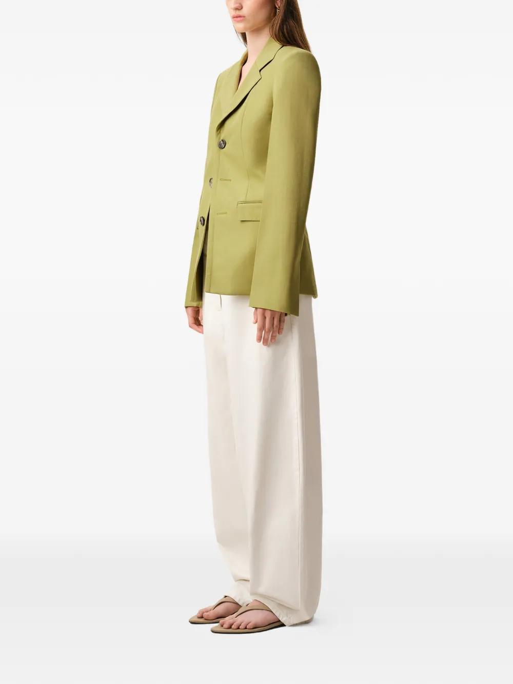  Ami Paris Single-breasted Blazer - Green 