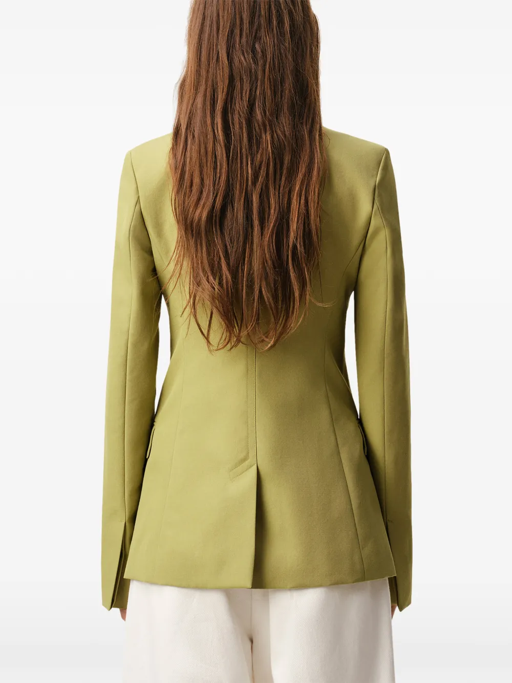 AMI Paris Blazer met enkele rij knopen Groen