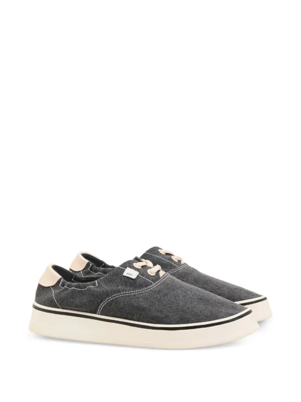 AMI Paris Tennis washed-effect Sneakers | Blue | FARFETCH GE
