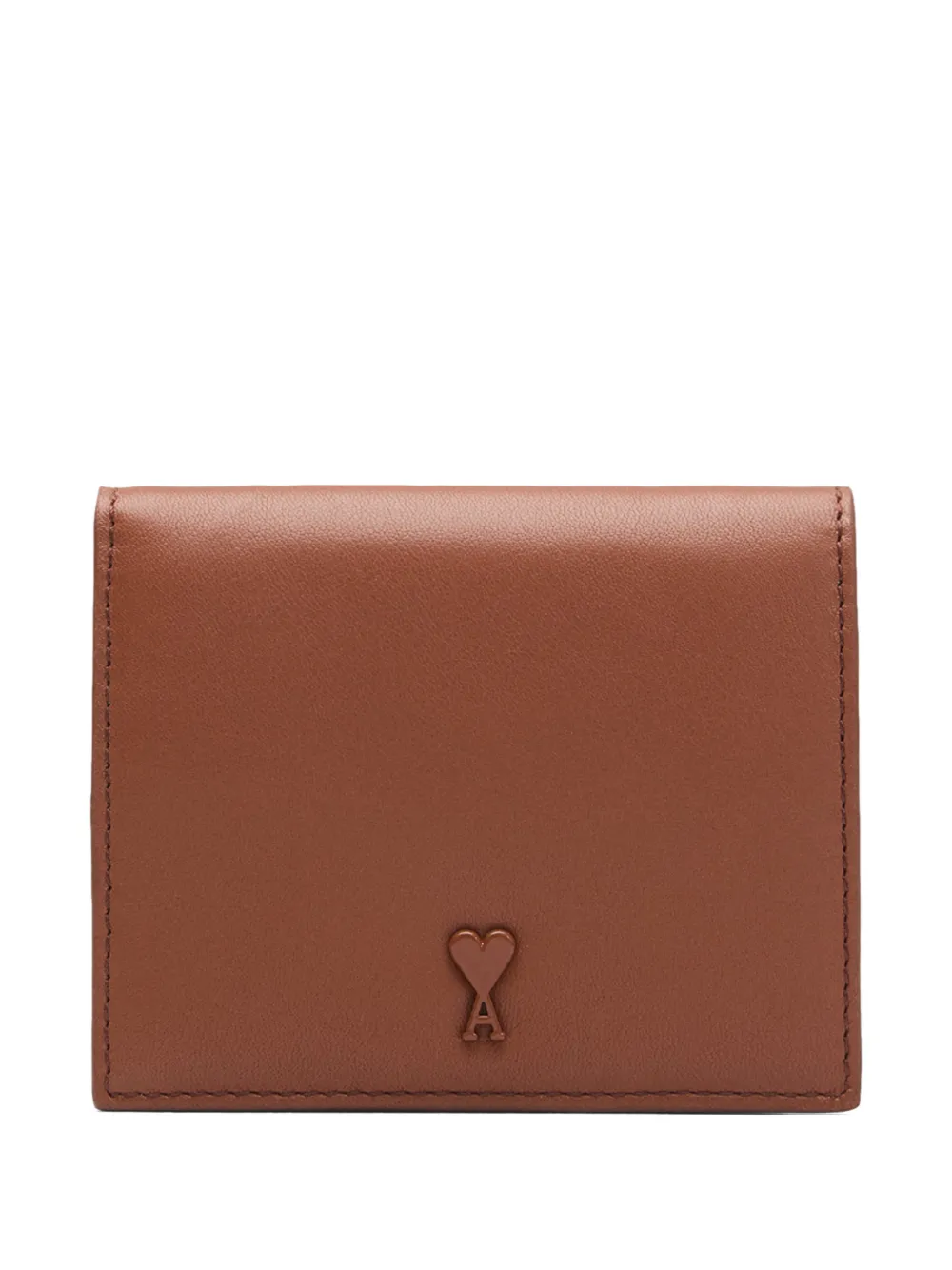 AMI Paris Portafoglio bi-fold Ami de Coeur - Marrone