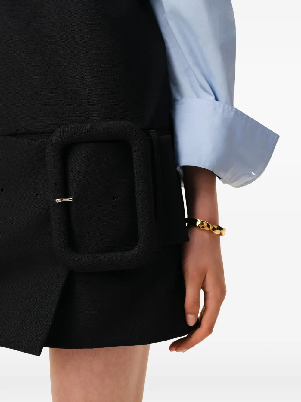 AMI Paris Mini-jurk met ceintuur Zwart
