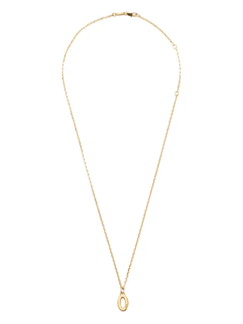 AMI Paris hammered-pendant necklace