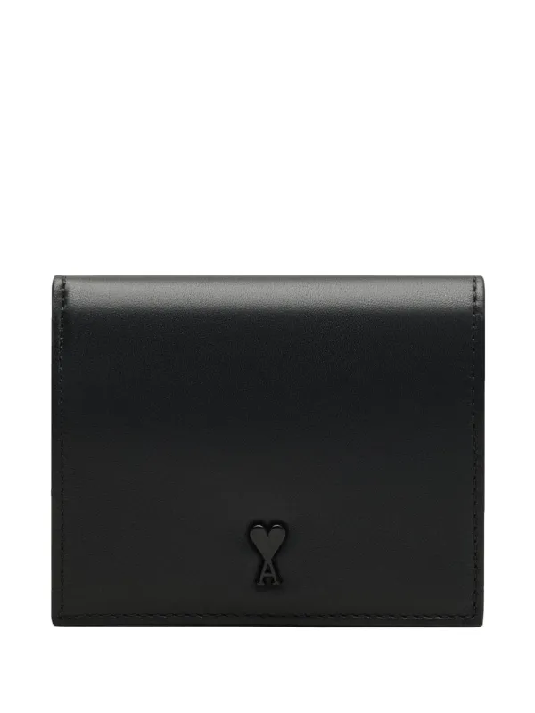 アミパリス　二つ折り財布　ブラック AMI Paris Ami De Coeur 二つ折り財布 | ブラック | FARFETCH JP