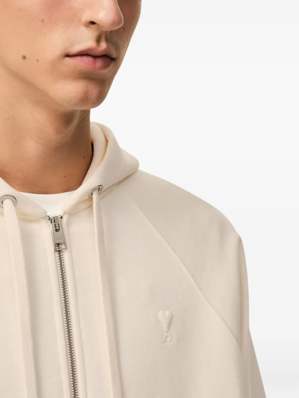 Ami De Coeur Embossed-Logo Hoodie