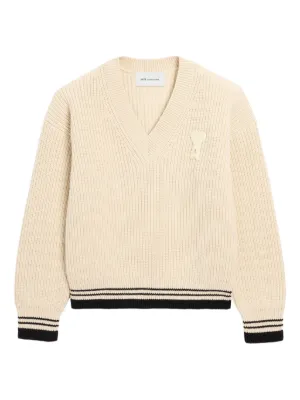 AMI PARIS アミパリス Vネックセーター サイズM（新品・未使用） 楽天市場】Ami Paris アミパリス AMI DE COEUR 春 Vネック ウール