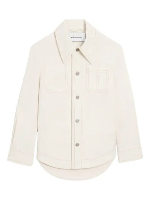 AMI Paris button-up shirt jacket