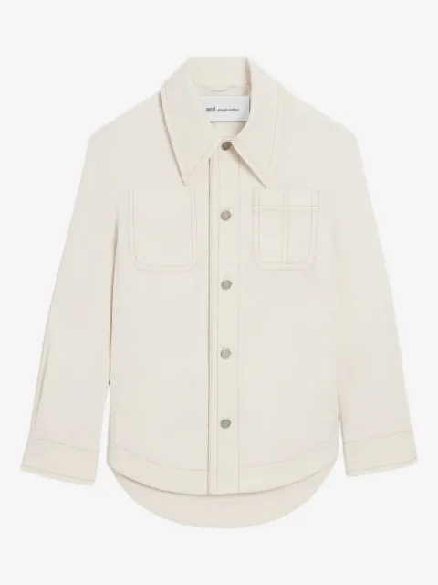 AMI Paris button-up shirt jacket