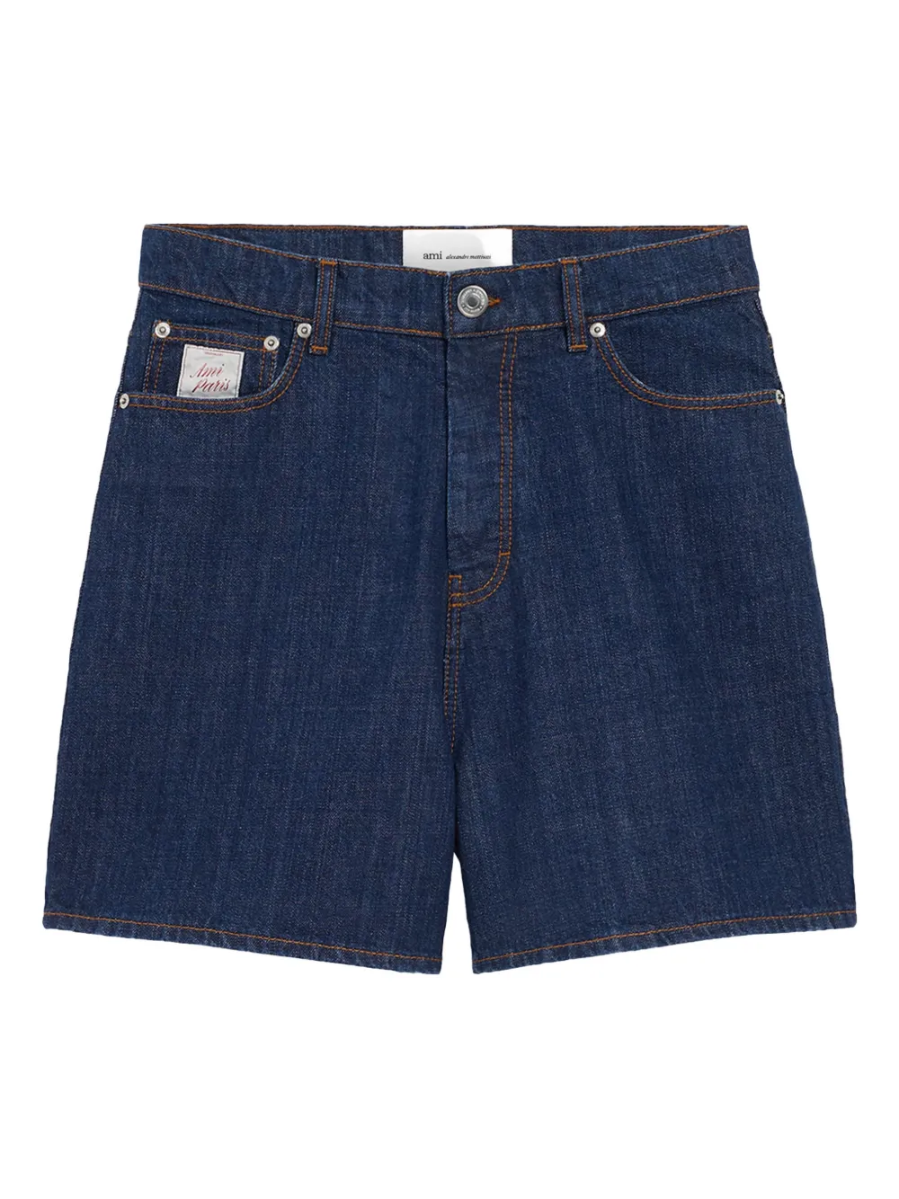 AMI Paris Shorts denim con cinque tasche - Blu