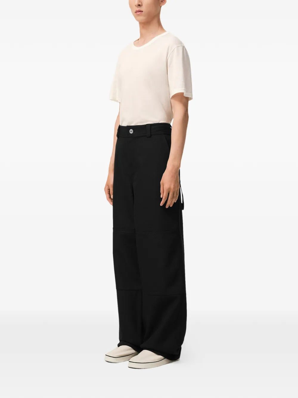 AMI Paris Wollen broek Zwart