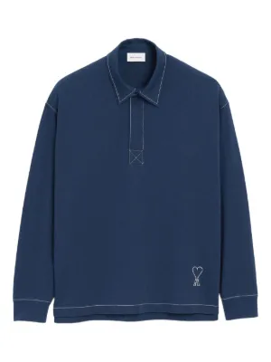 DRMERS CLUB ストライプポロシャツ Drôle De Monsieur ストライプトリム ポロシャツ | ブルー | FARFETCH JP