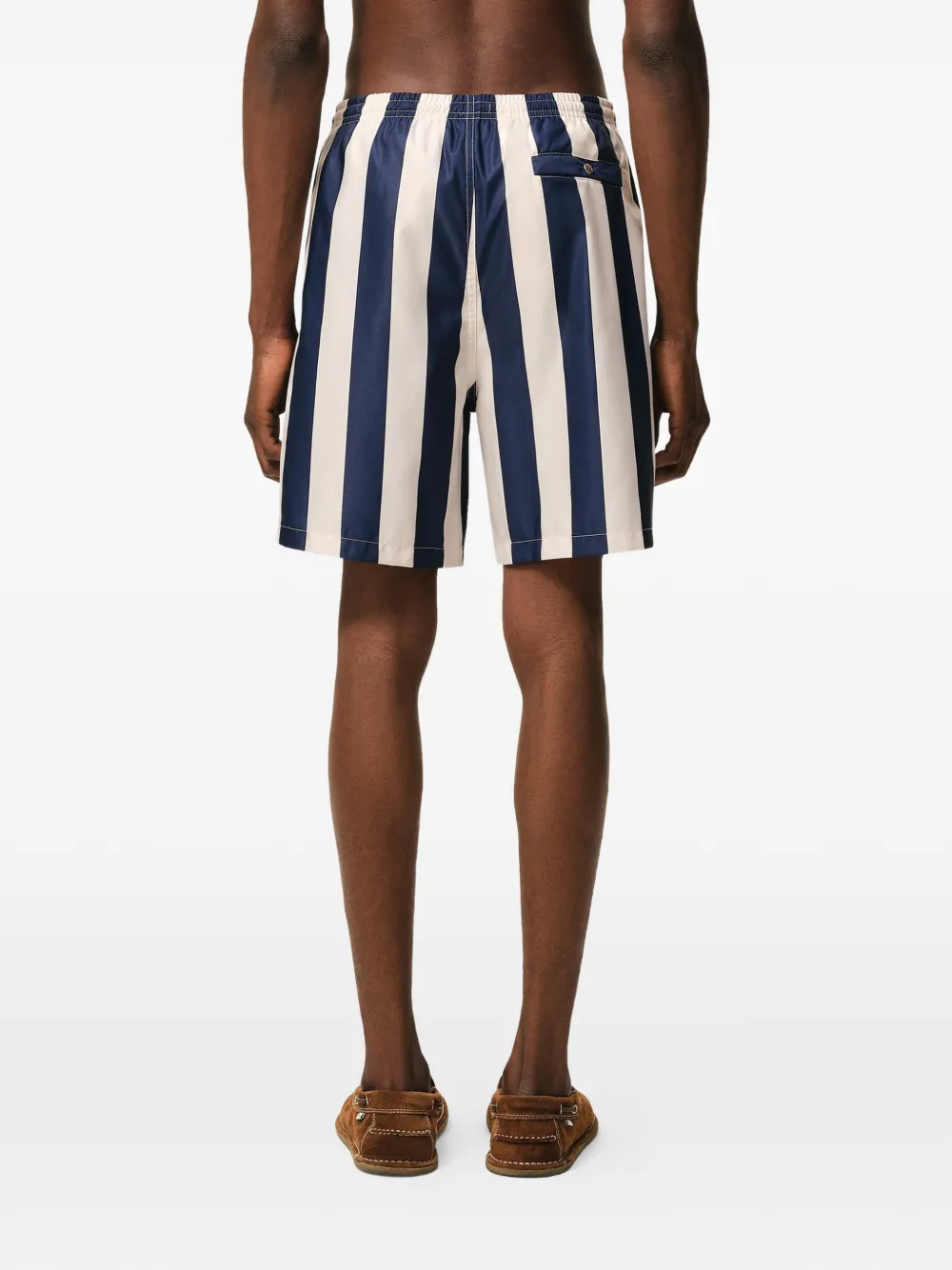 AMI Paris Gestreepte badpak Blauw