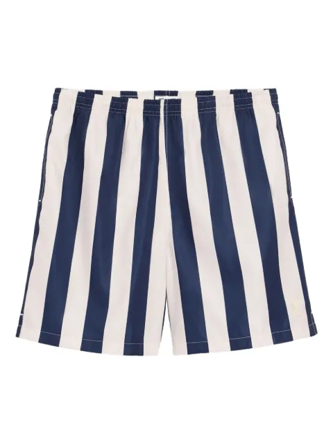 AMI Paris striped patch swim shorts