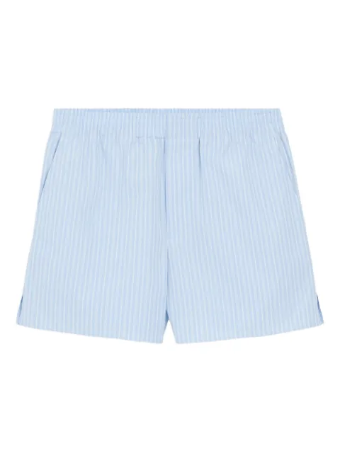 AMI Paris Short listrado com cós elástico