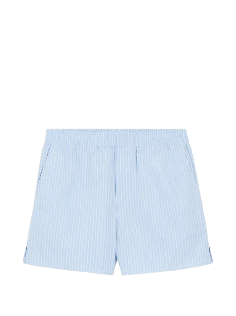 AMI Paris Shorts elasticizzati a righe - Blu