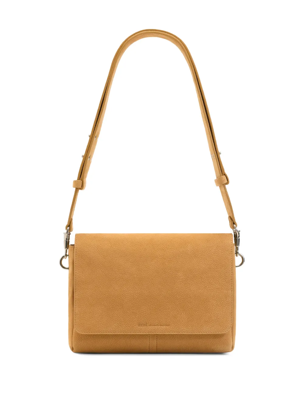 AMI Paris Carrousel flap shoulder bag - Neutrals