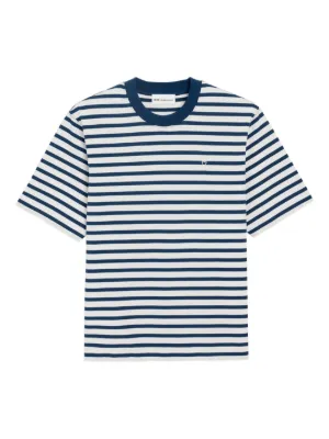AMI Paris Ami De Coeur ストライプ Tシャツ | ブルー | FARFETCH JP