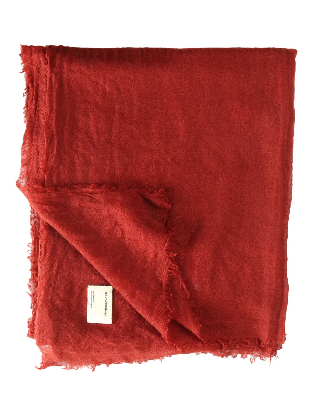 Frenckenberger fringed scarf - Rosso
