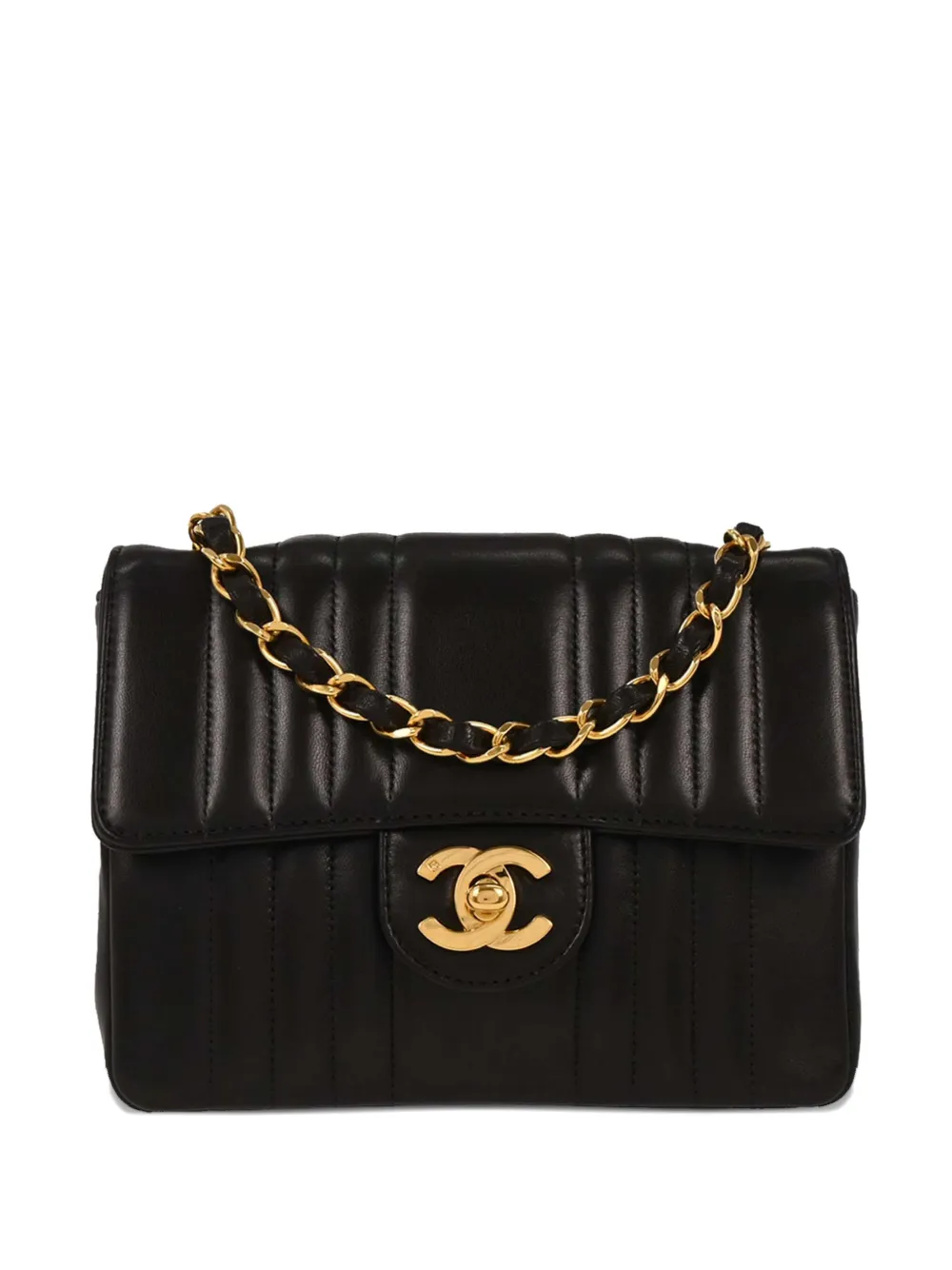 CHANEL Pre-Owned Borsa a spalla Square Flap mini 1992 - Nero
