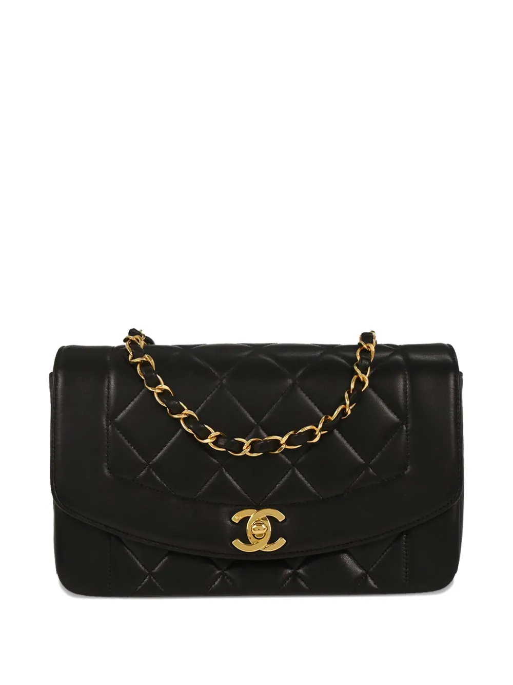 CHANEL Pre-Owned Borsa a spalla trapuntata Diana piccola 1995 - Nero