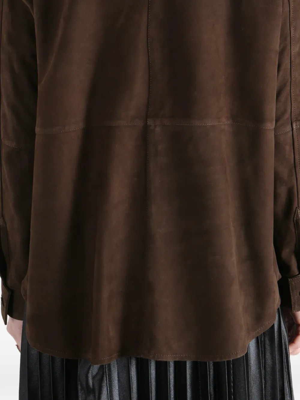 TOTEME Suède shirtjack Bruin
