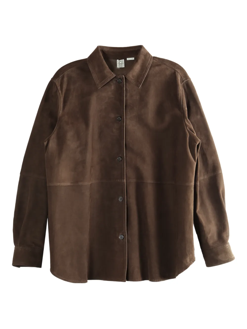 TOTEME suede overshirt - Braun