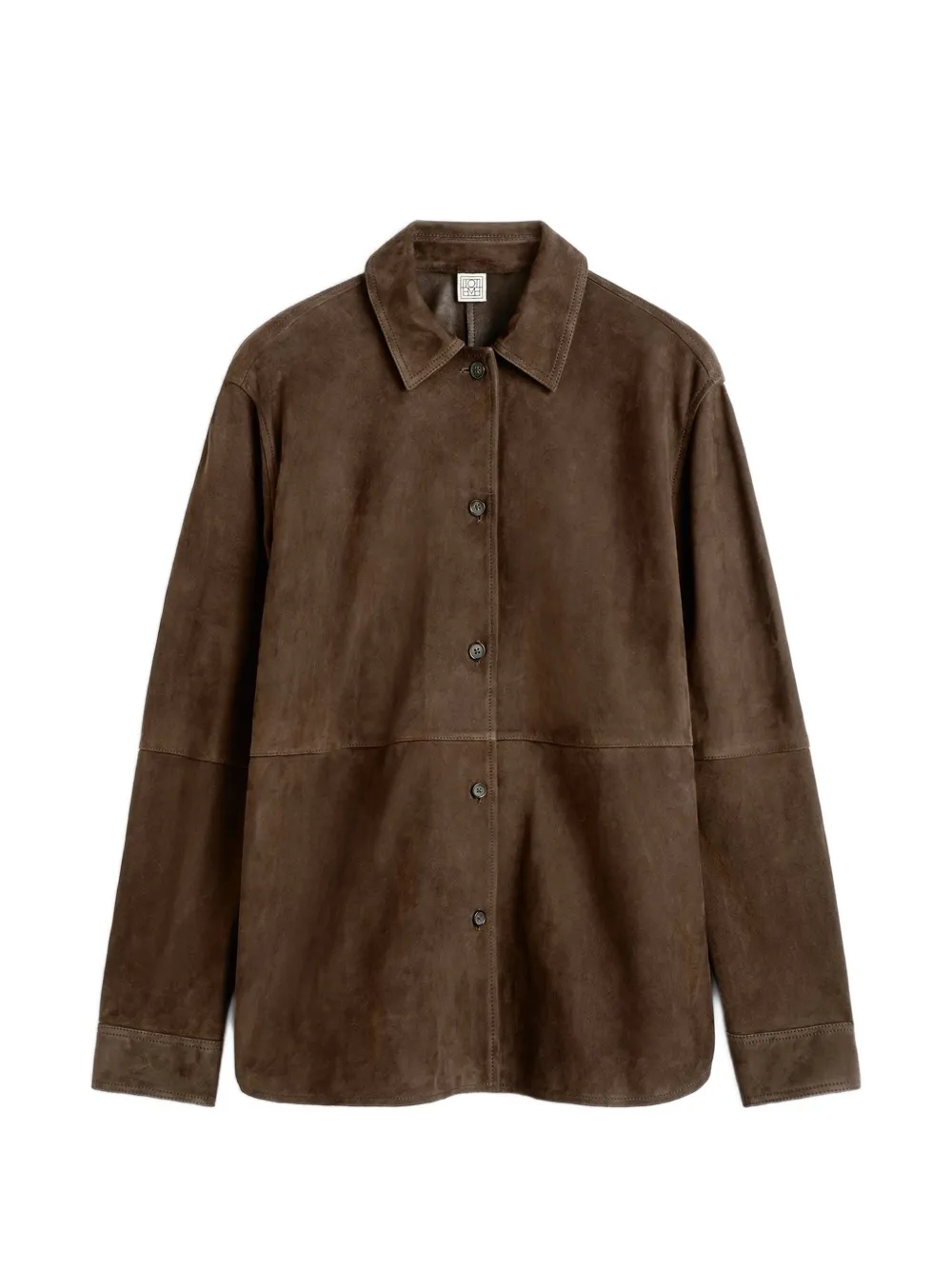 TOTEME suede overshirt - Braun