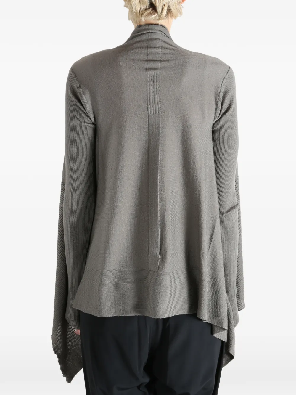 Rick Owens Vest met gedrapeerd detail Grijs
