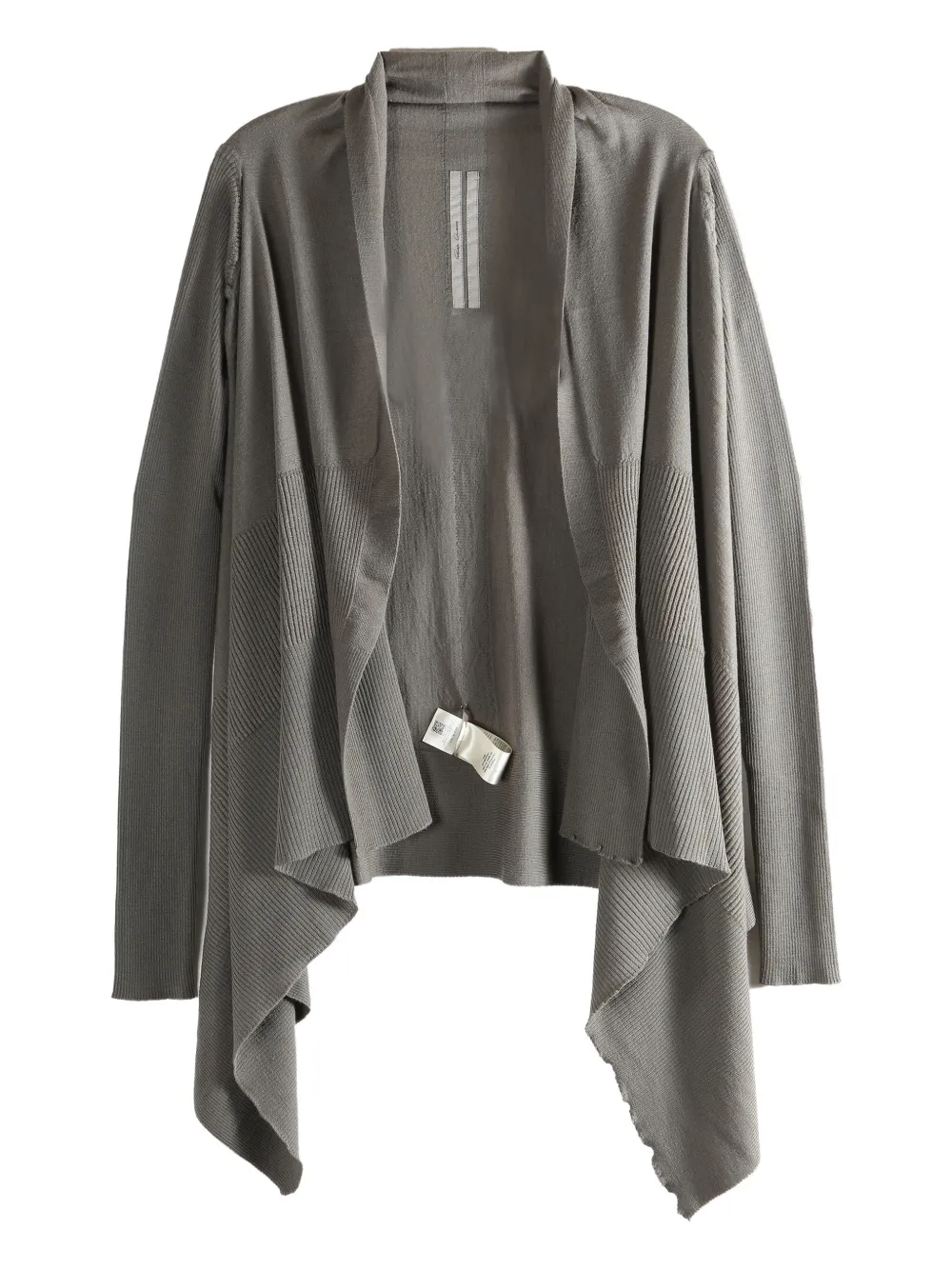 Rick Owens long-sleeve open-front cardigan - Grigio