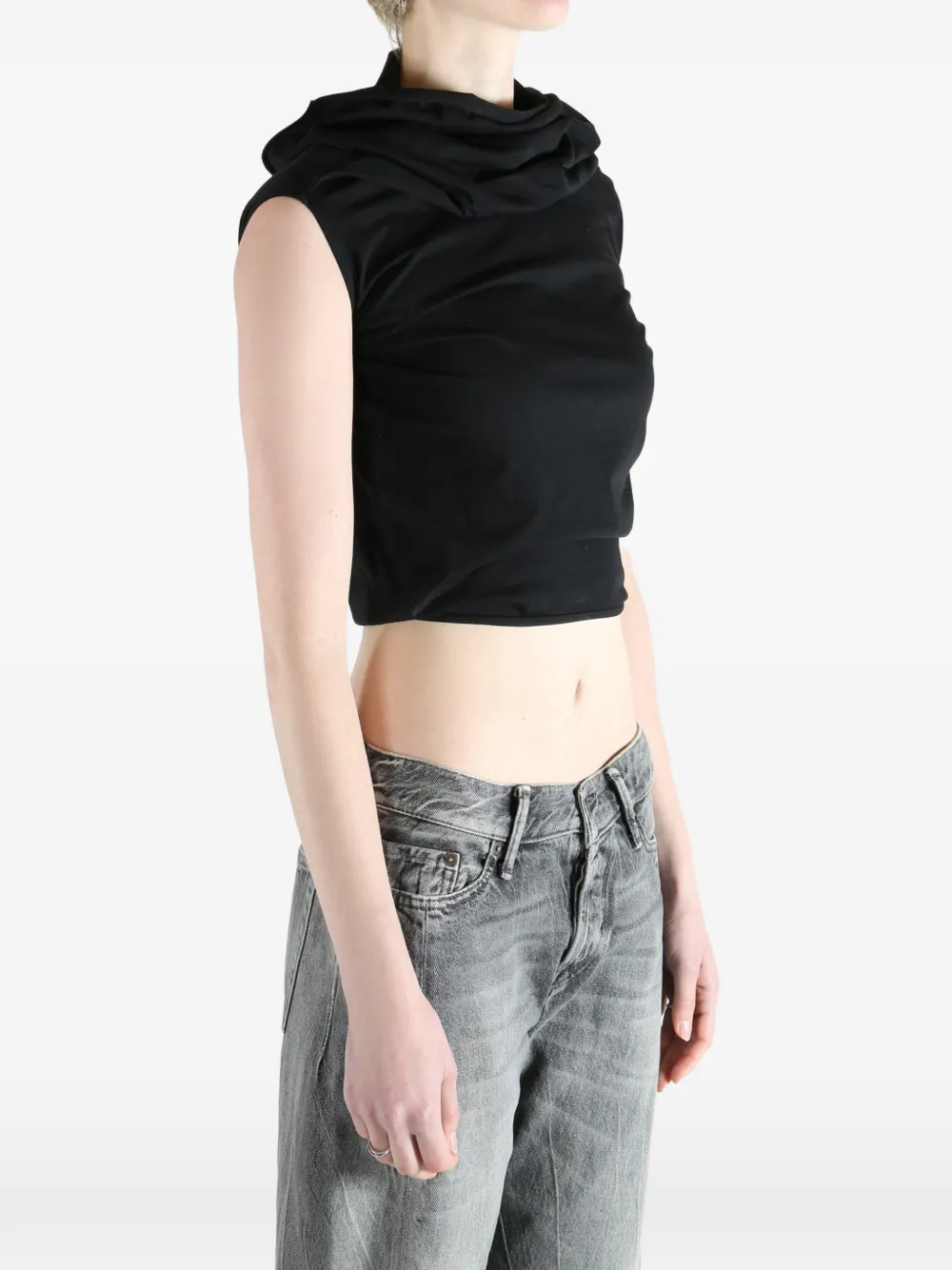 Rick Owens Shroud ノースリーブトップ | ブラック | FARFETCH JP