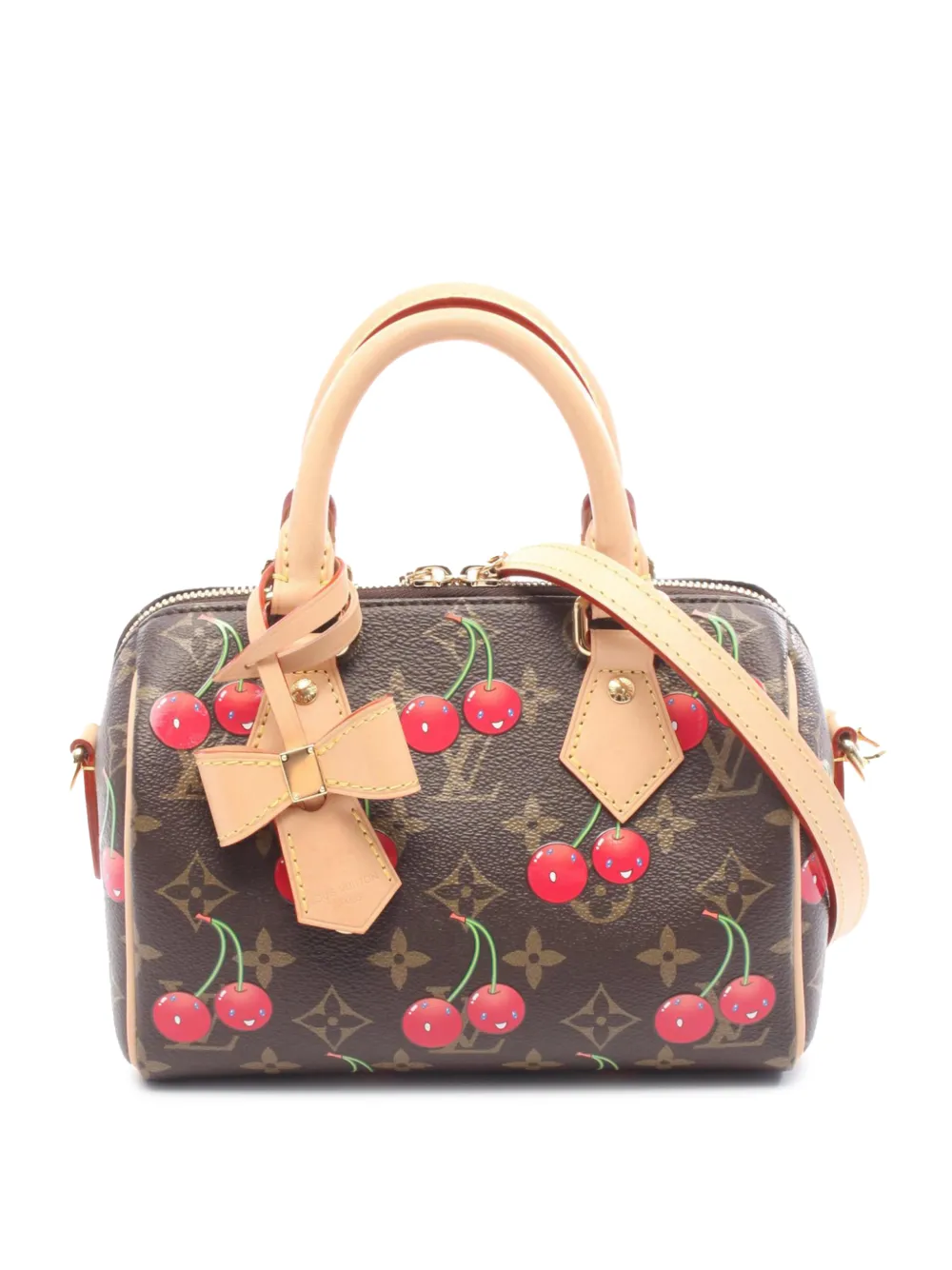 Louis Vuitton Pre-Owned 2010-2025 Takashi Murakami Monogram Cherry Speedy Bandouliere 20 satchel - Marrone