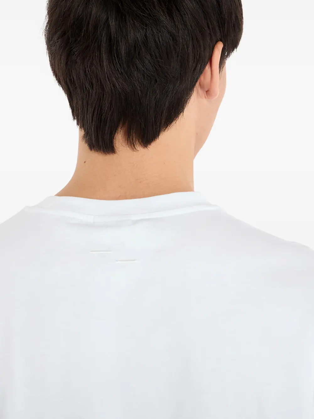 Filling Pieces Boxy T-shirt met borduurwerk Wit